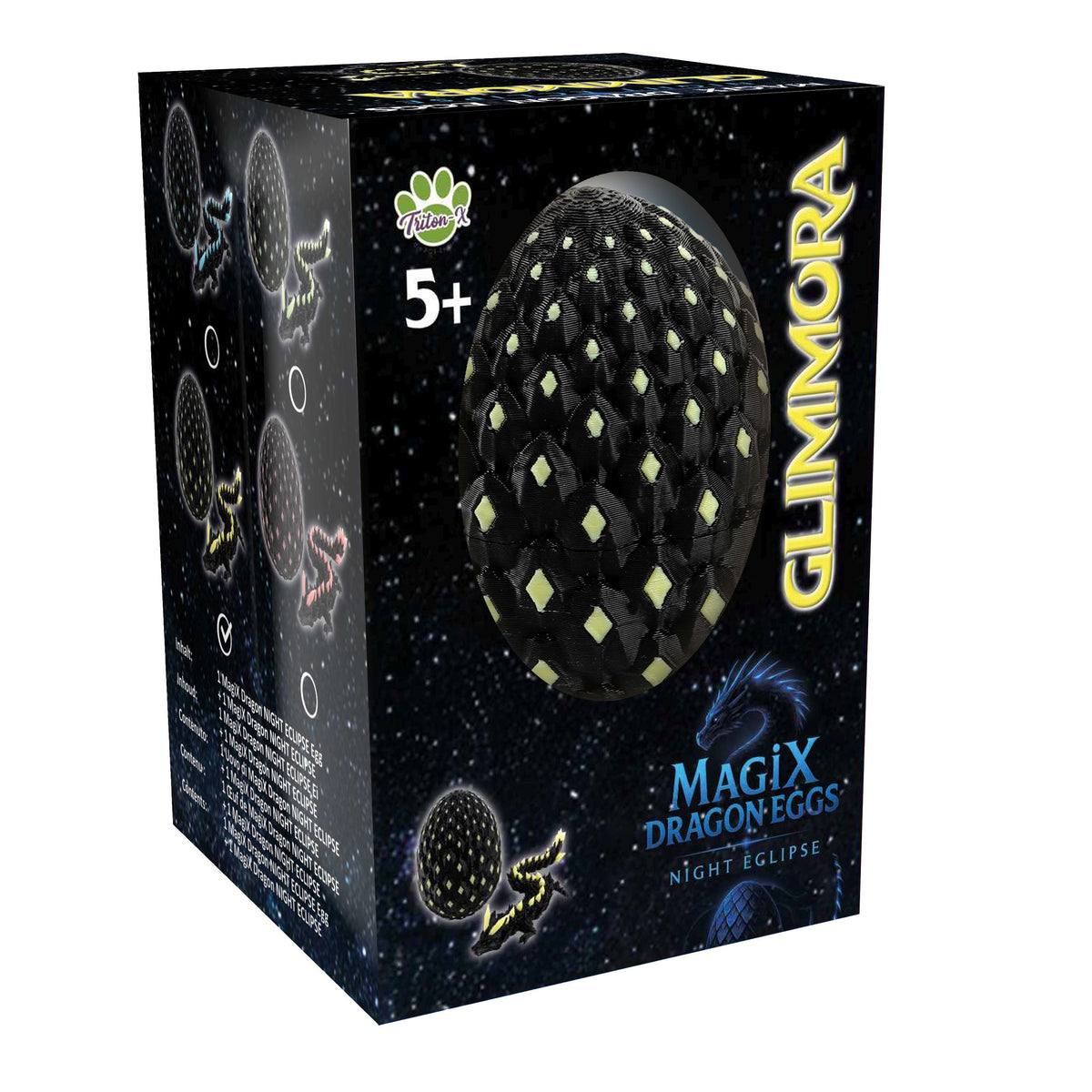 MagiX Dragon Eggs Night Eclipse – 1 Stk., Design zufällig