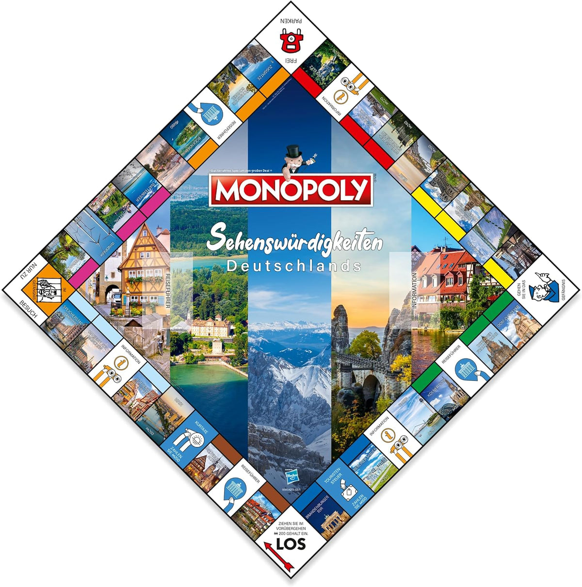 Monopoly Sehenswürdigkeiten Deutschlands - Brettspiel ab 8 Jahren