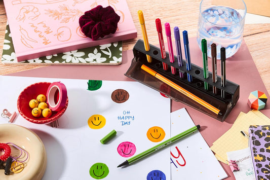 STABILO Pen 68 – 10er Klick-Set Filzstifte 1 mm
