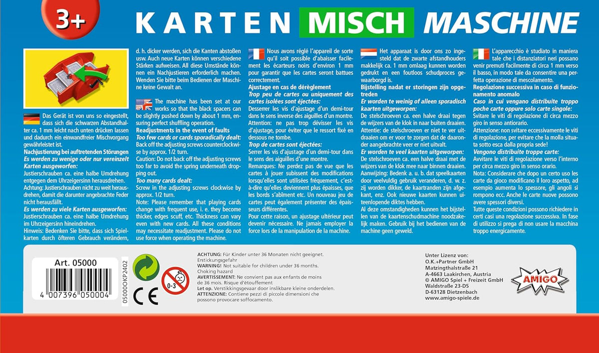 AMIGO Kartenmischmaschine Rot