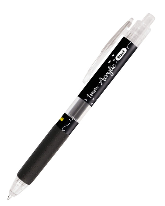 ONLINE Calli.Brush Acrylic Liner Schwarz 1mm Spitze 12 Farben