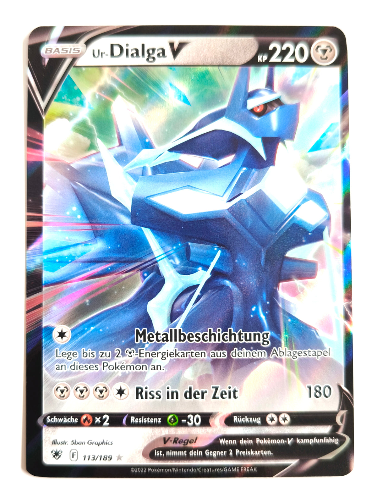 Pokemon Karte Ur-Dialga V  113/189
