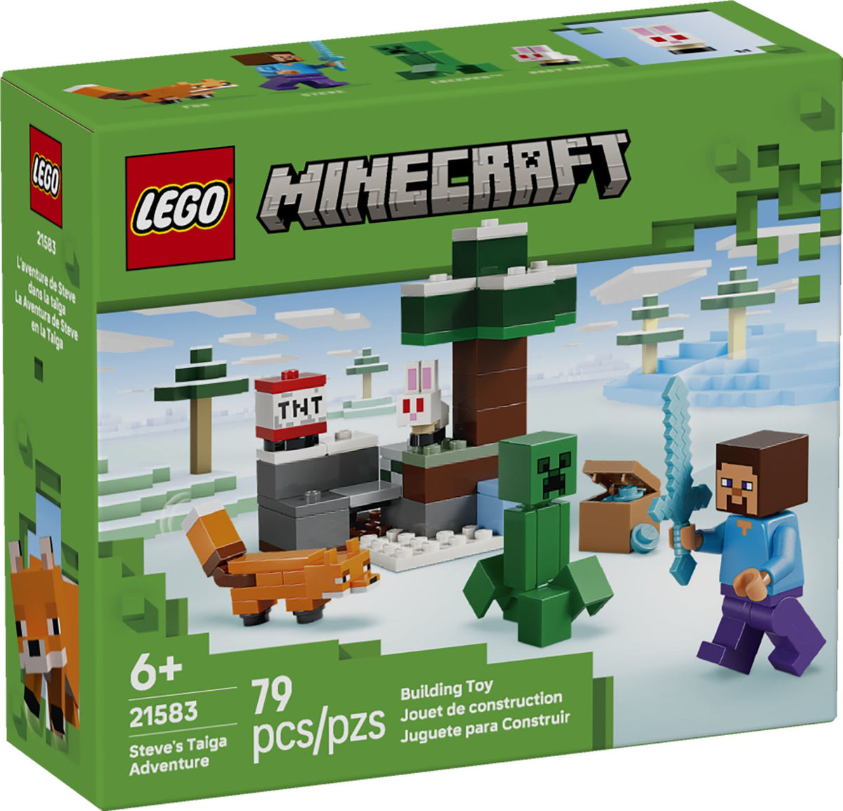LEGO® Minecraft 21583 Steves Abenteuer in der Taiga – 79T