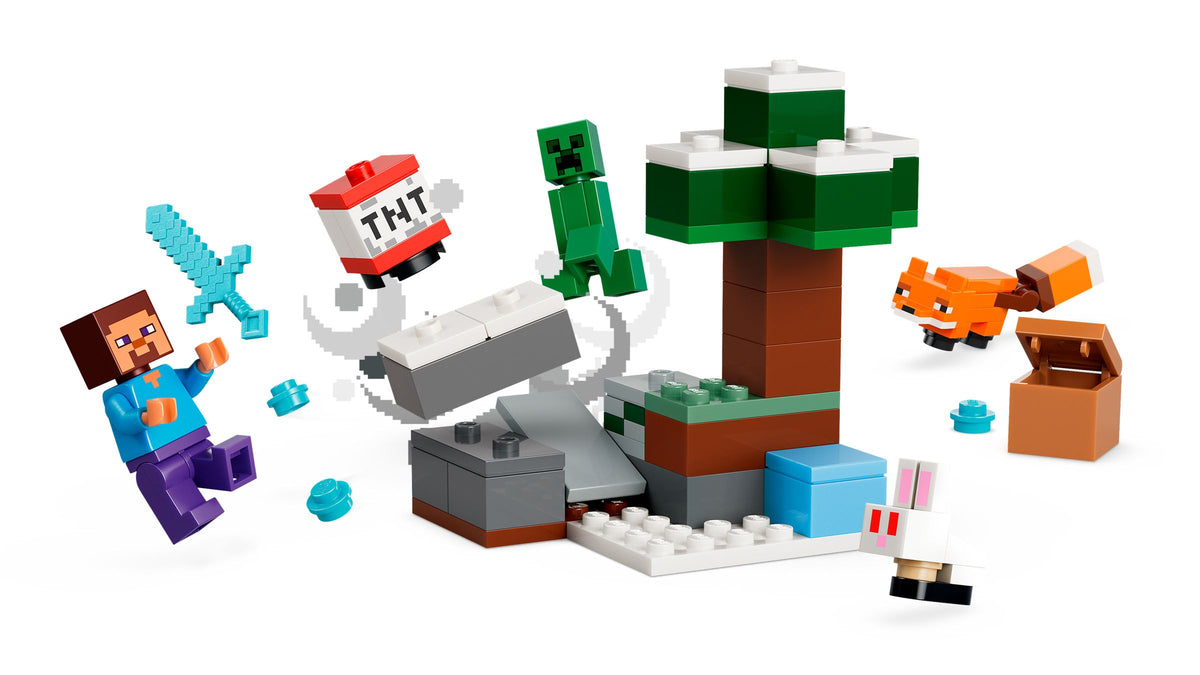 LEGO® Minecraft 21583 Steves Abenteuer in der Taiga – 79T