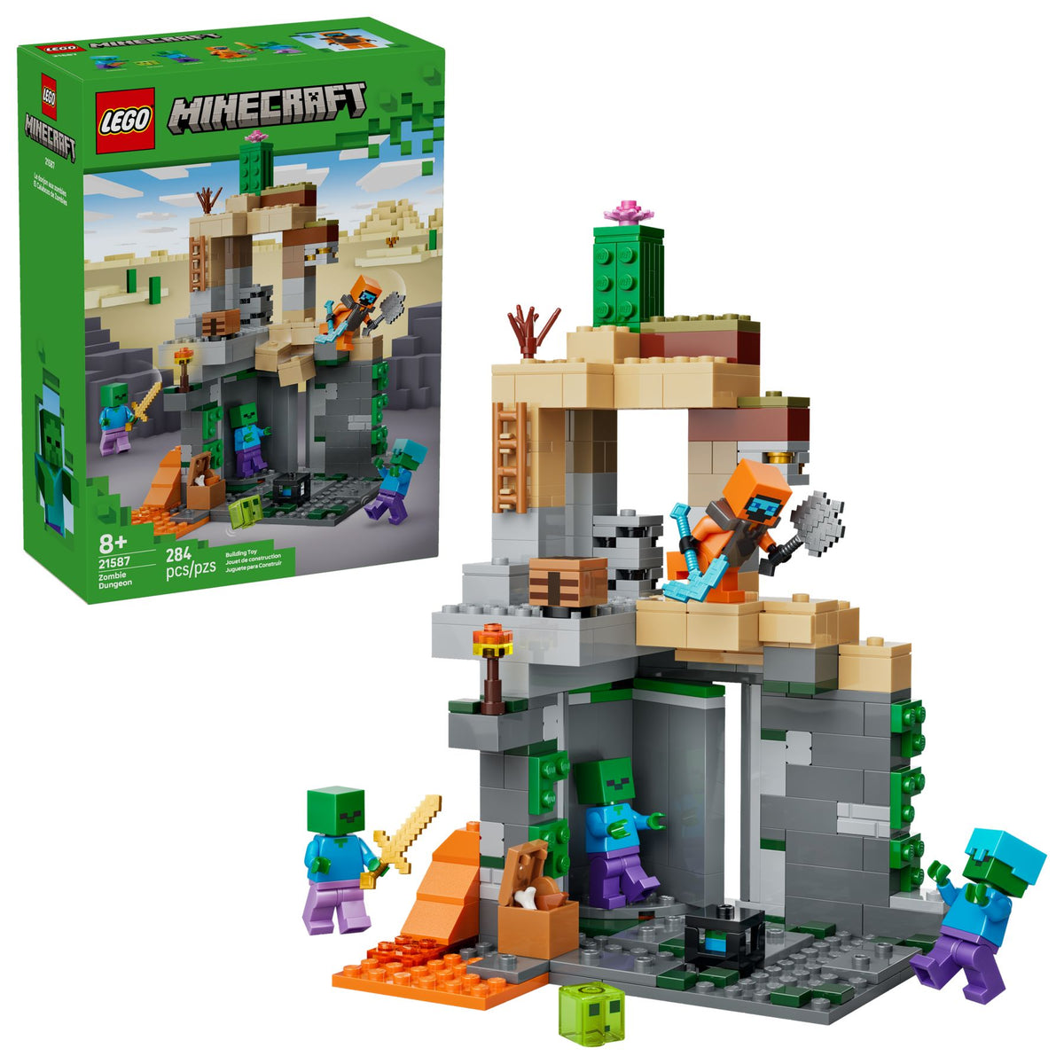 LEGO 21587 Minecraft Zombieverlies - 284 Teile