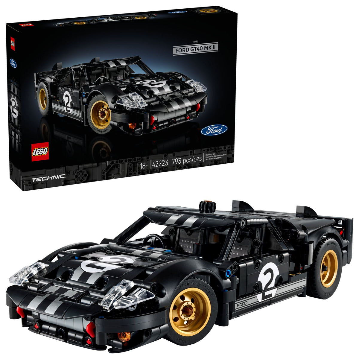 LEGO Technic Ford GT40 MKII 1966 Rennwagen (42223)