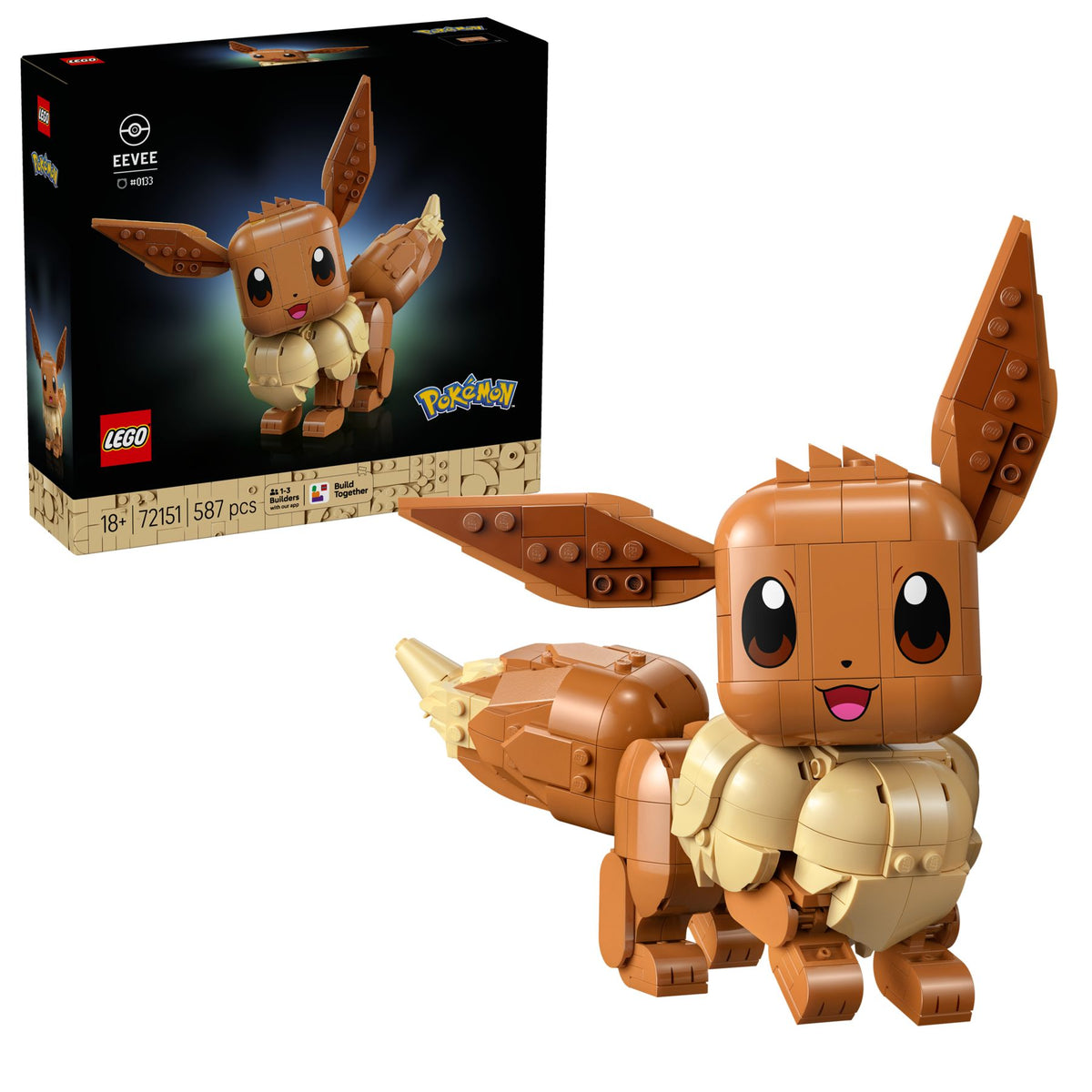 LEGO® Pokémon 72151 Evoli – 587 Teile, ab 10 Jahren