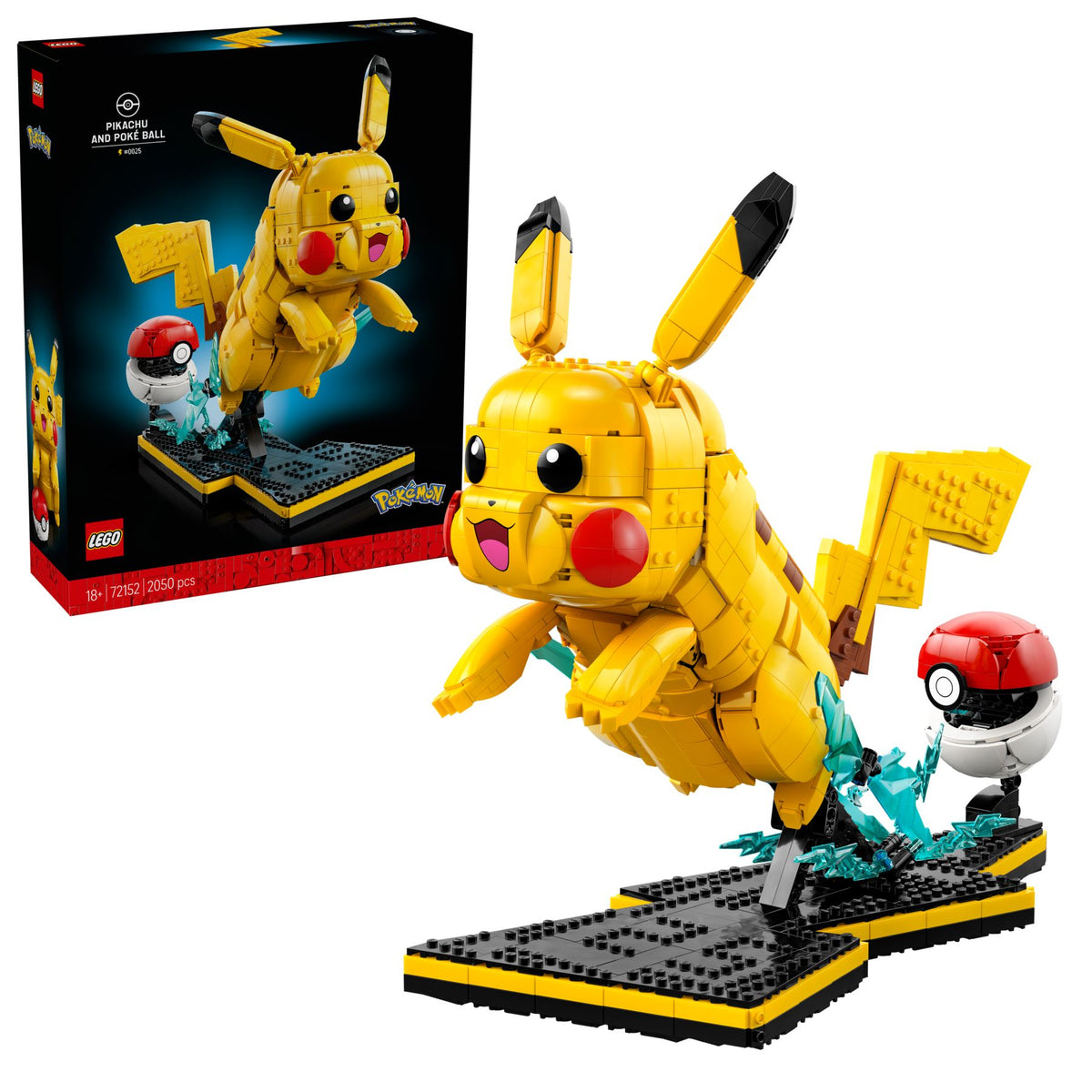 LEGO® Pokémon 72152 Pikachu & Pokéball – 2.050 Teile