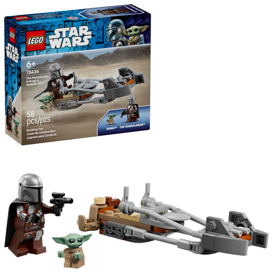 LEGO Star Wars Mandalorianer & Grogu Speeder Bike 75436