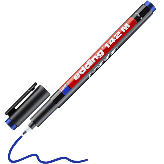 edding 142 M Permanent Pen blau – Rundspitze 1,0 mm