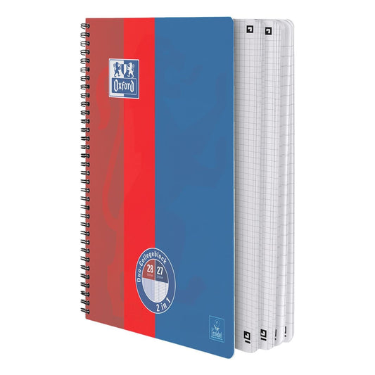 Oxford Duo-Collegeblock Touch A4+ 80 Bl. – Design zufällig