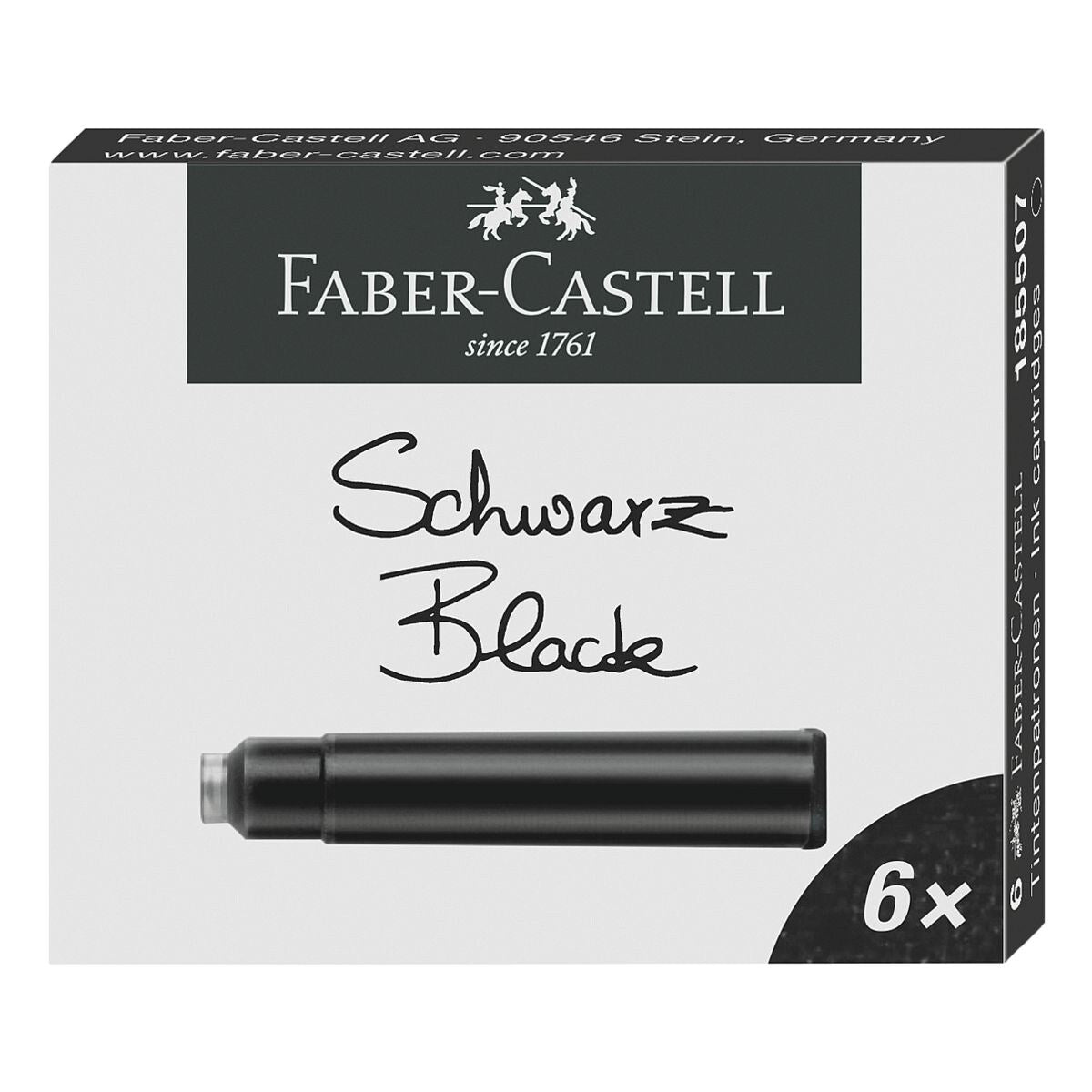 Faber-Castell Füllerpatronen schwarz 6er – Standard