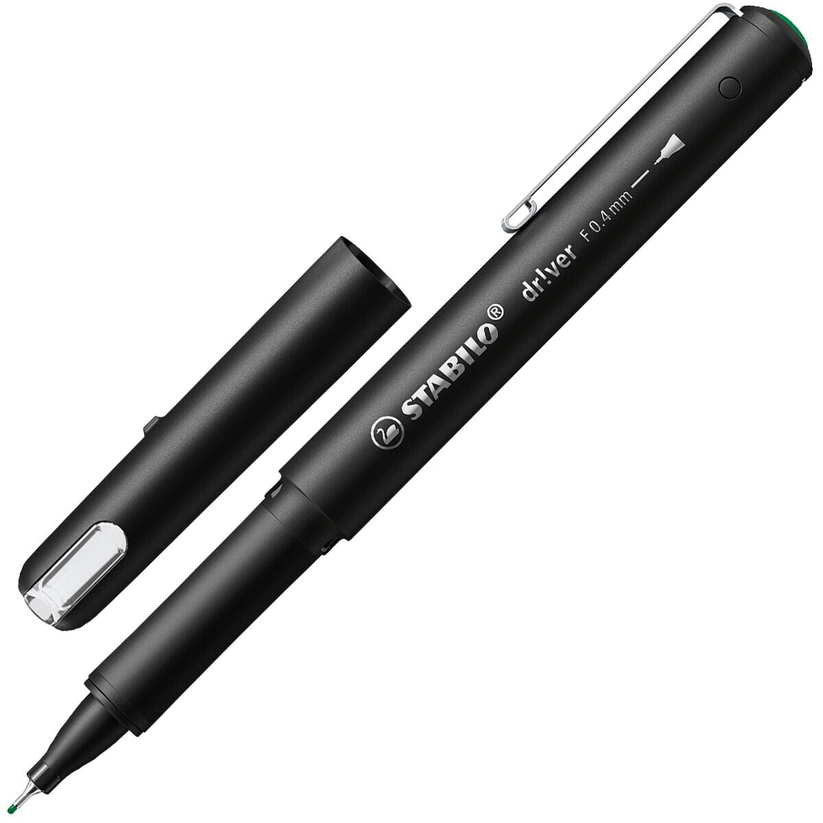 STABILO driver Fineliner grün 0,4 mm – Einzelstift