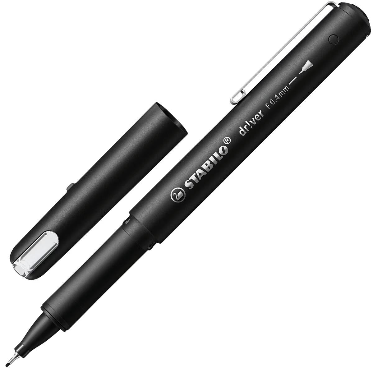 STABILO driver Fineliner schwarz 0,4 mm – Einzelstift