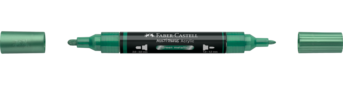 Faber-Castell Multimark Acrylic Marker – Farbe: Green metallic