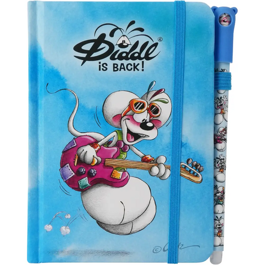 Diddl Notizbuch A6 mit Stift – blau