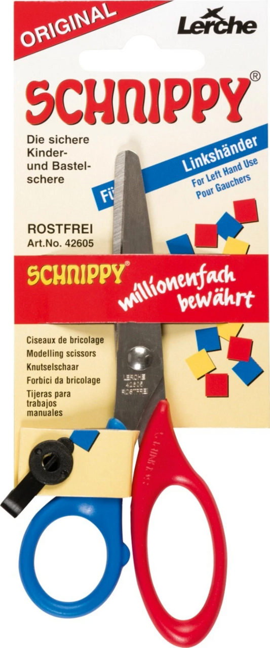 BRUNNEN Schnippy Linksh e4nderschere 13 cm Rot-Blau