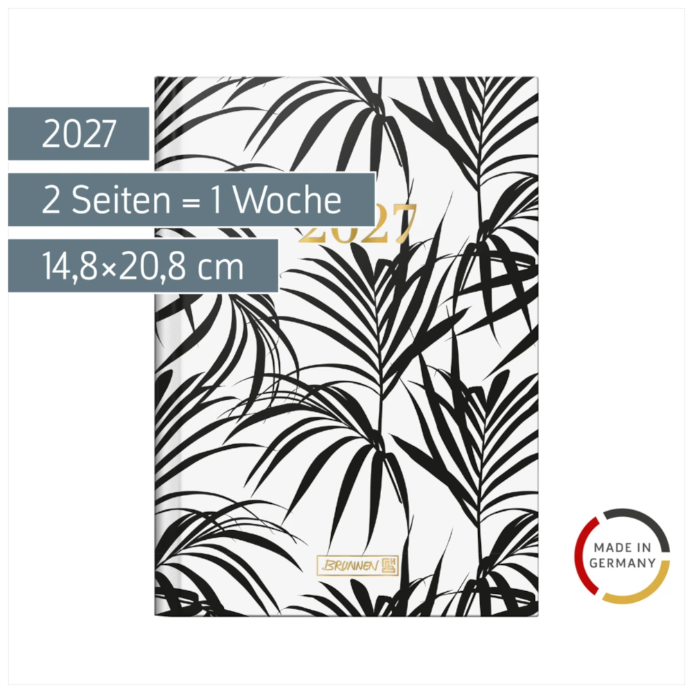 BRUNNEN Buchkalender A5 Jungle 2027