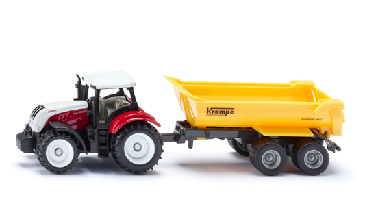 SIKU 1132 Steyr Traktor mit Krampe Muldenkipper Set