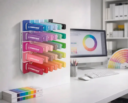 STABILO BOSS x PANTONE Deskset mit 30 Textmarkern