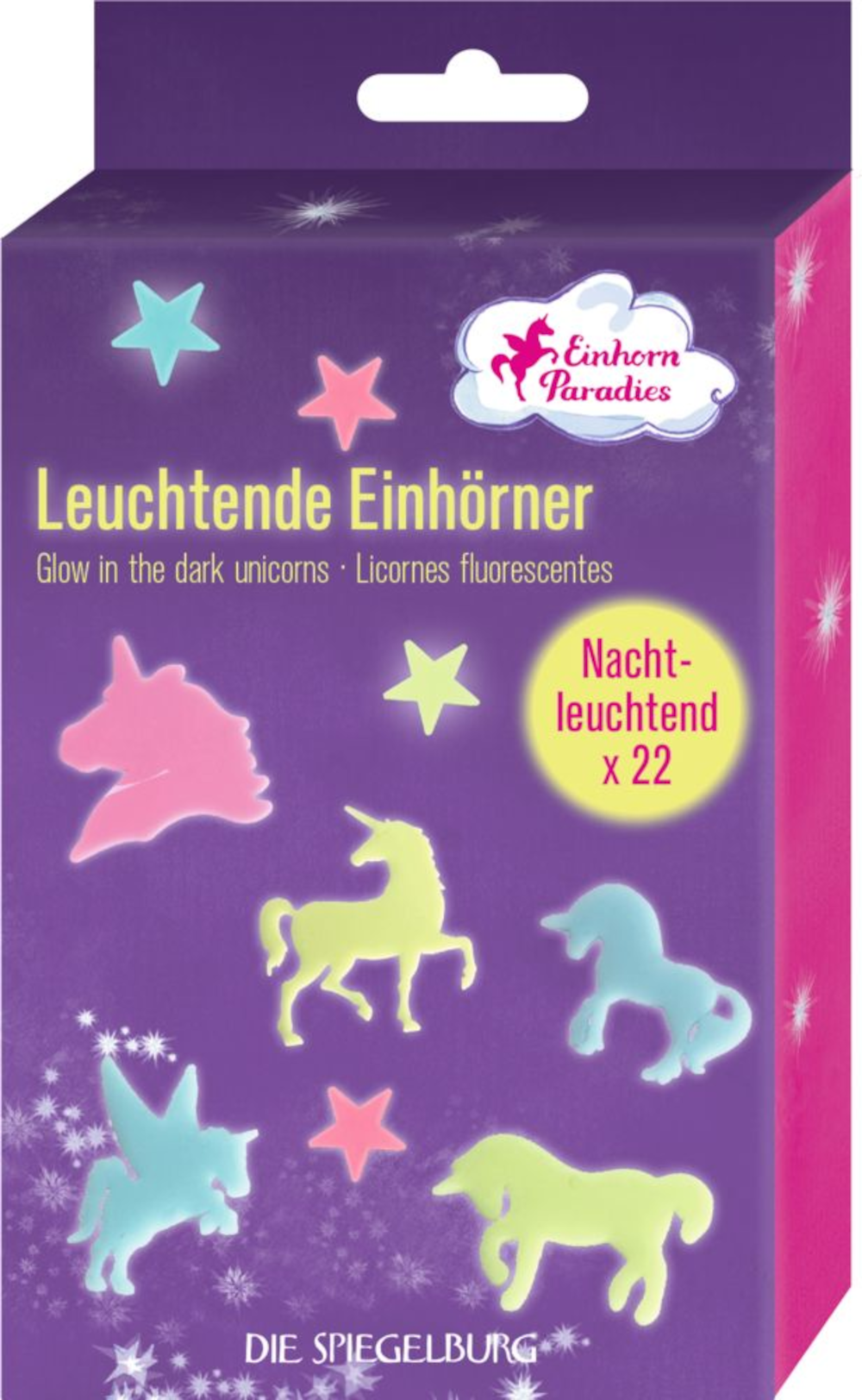 Coppenrath Leuchtende Einhörner – 1 Motiv zufällig aus 24 Klebepunkten