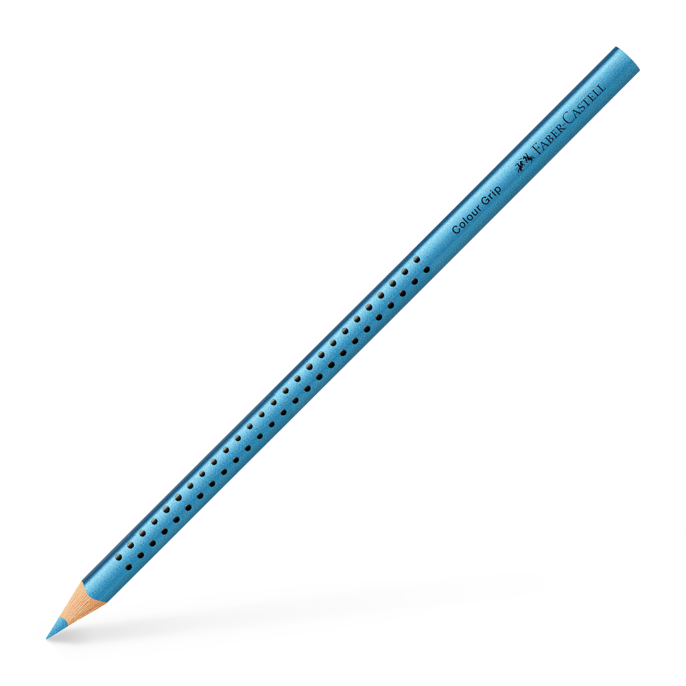 Faber-Castell Colour Grip Buntstift Blue Metallic (1 Stift)