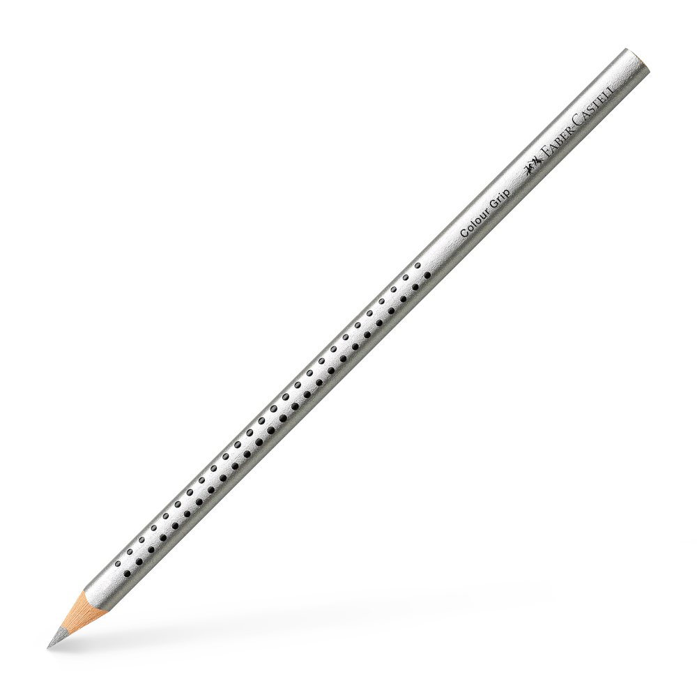 Faber-Castell Colour Grip Buntstift Silber – Einzelstift