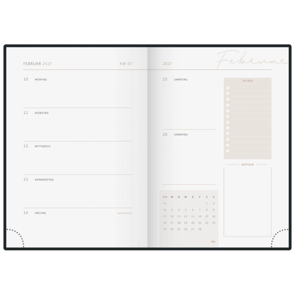 BRUNNEN YoungLine Buchkalender A5 Greeny 2027