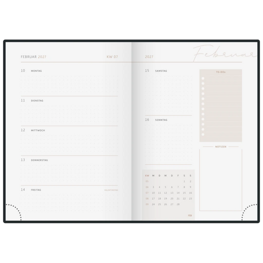 BRUNNEN YoungLine Buchkalender A5 Greeny 2027