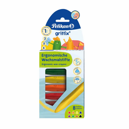 Pelikan griffix Wachsmalstifte 8 St. dreikant ergonomisch