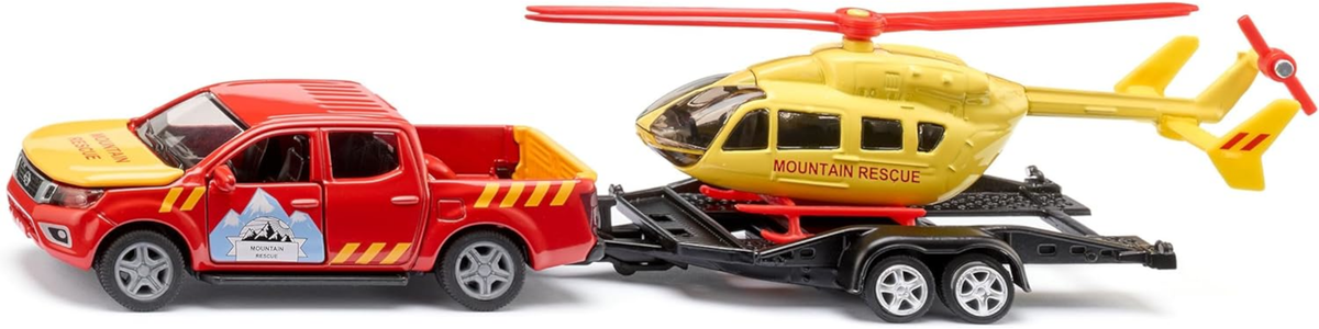 Siku 2570 Nissan Navara mit Helikopter Offroad-Rettungsset 1:50