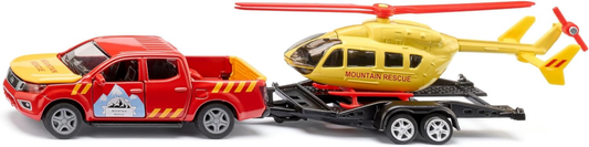 Siku 2570 Nissan Navara mit Helikopter Offroad-Rettungsset 1:50