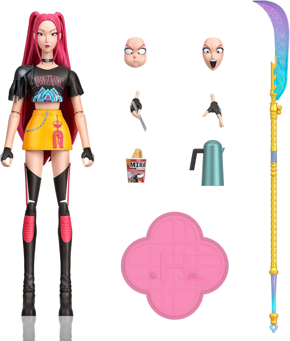 MATTEL KPop Demon Hunters Mira Actionpuppe, 18 Bewegungspunkte