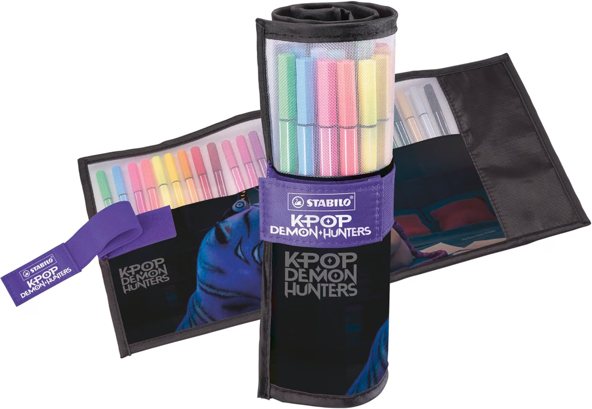 STABILO Pen 68 KPop Demon Hunters Filzstifte 25er Rollerset