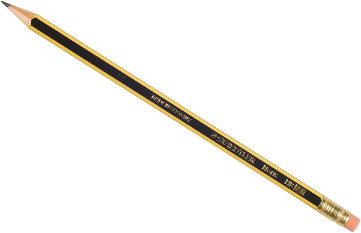 STAEDTLER Noris 122 Bleistift HB mit Radiertip, 100% PEFC