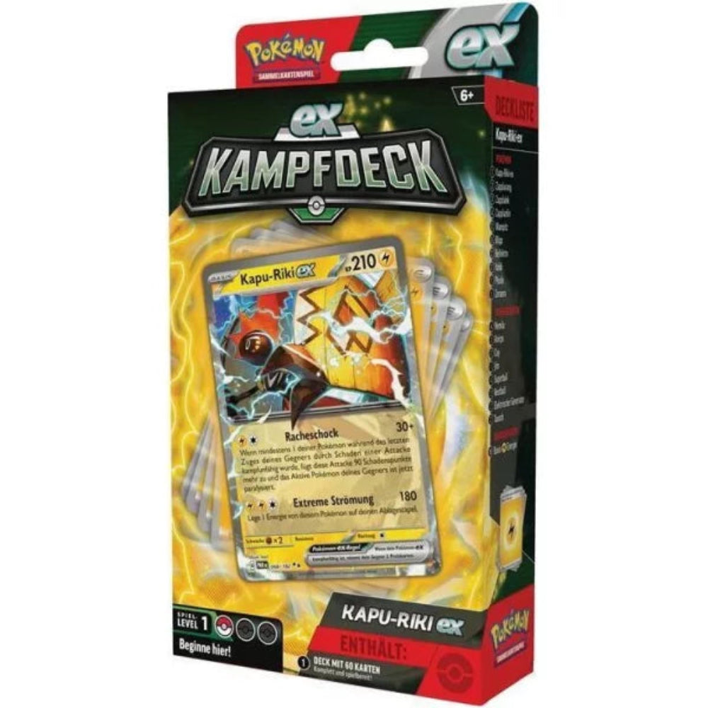 Pokemon EX-Kampfdeck - Kapu-Riki  ex Deck - Deutsches Sammelkartenspiel - Peer Online Shop