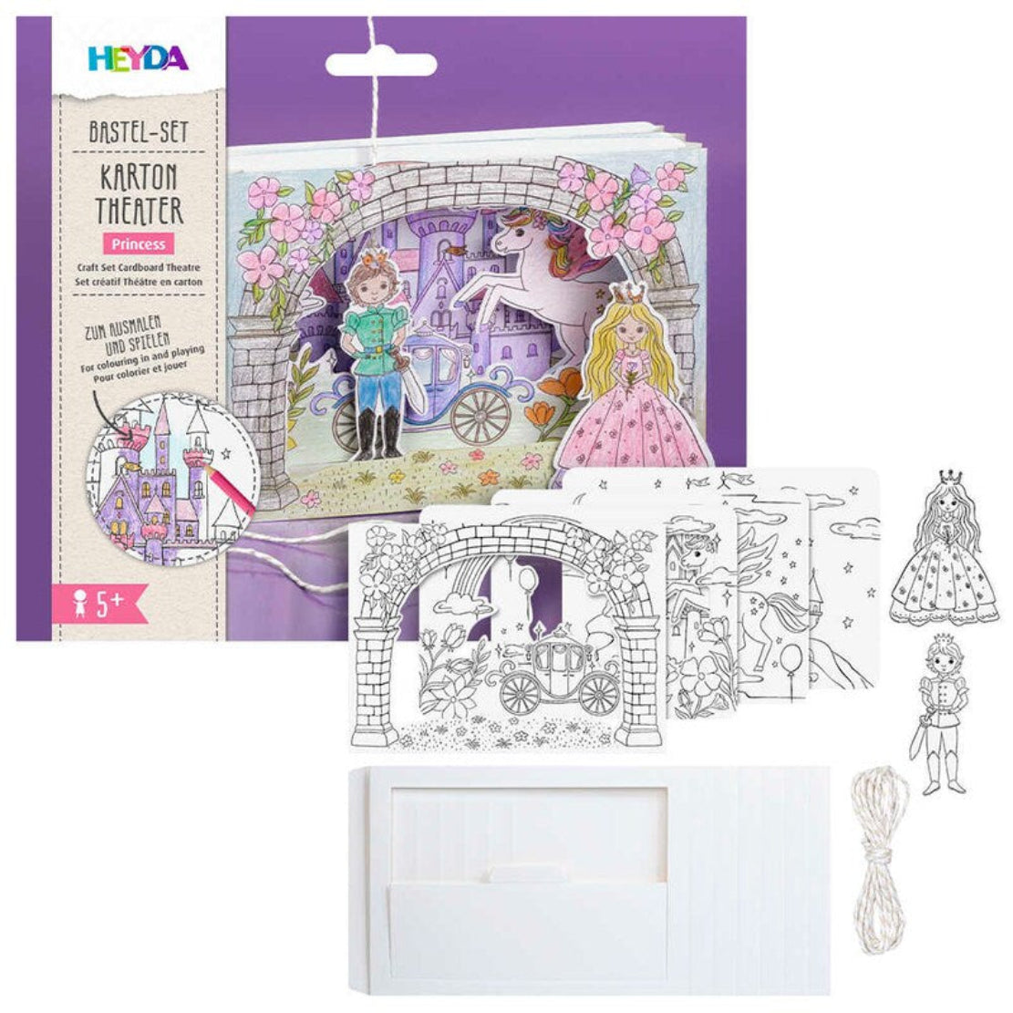 HEYDA Karton-Theater Princess – Basteln & Spielen ab 5 J.