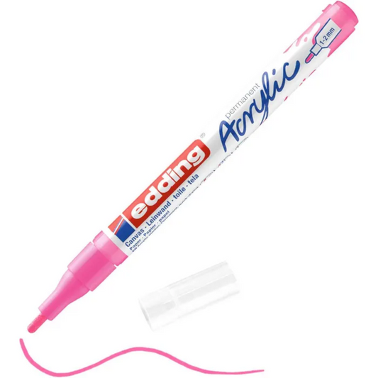 edding 5300 Acrylmarker neonpink – 1-2 mm, seidenmatt