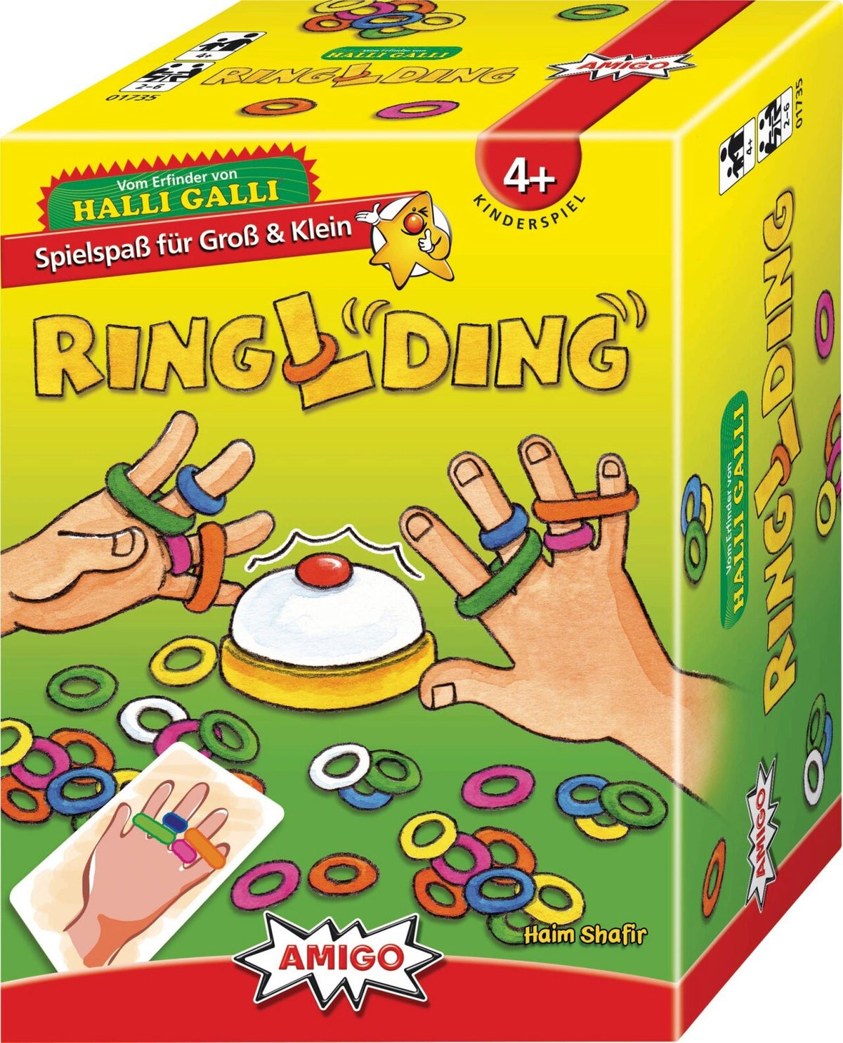 RinglDing – AMIGO Reaktionsspiel mit Haargummis