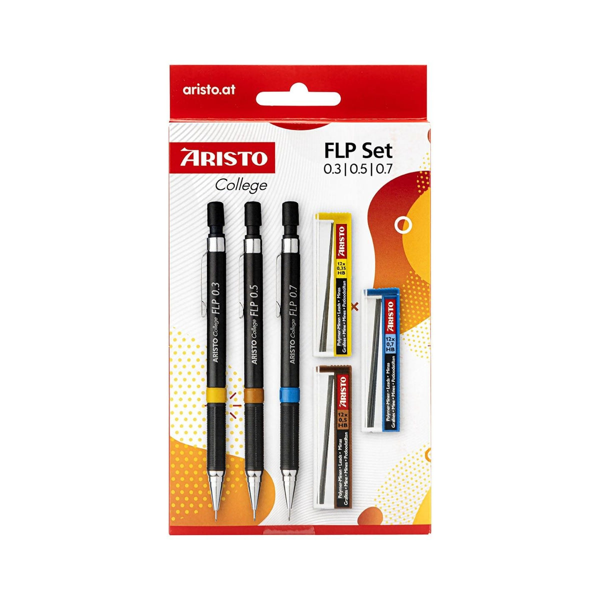 Aristo College Feinminenstift-Set 3+3 – 0,3/0,5/0,7 mm