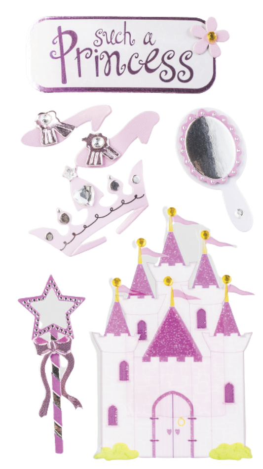 BRUNNEN Sticker Mix Prinzessin mit Deko-Details