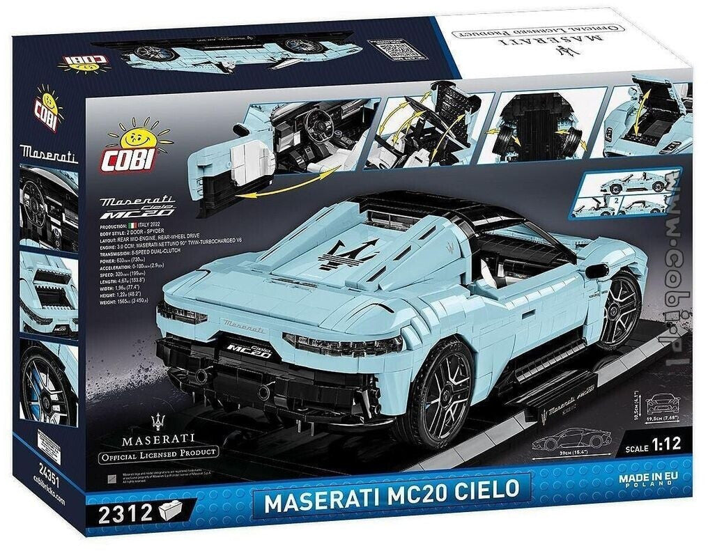 COBI Maserati MC20 Cielo PrimaSerie Exclusive Ed. Bausatz 2312 Teile