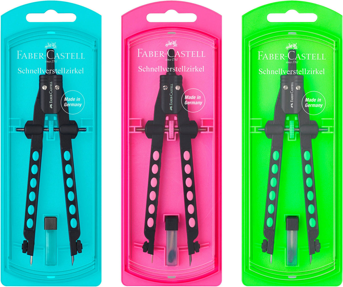 Faber-Castell Schnellverstellzirkel farbig