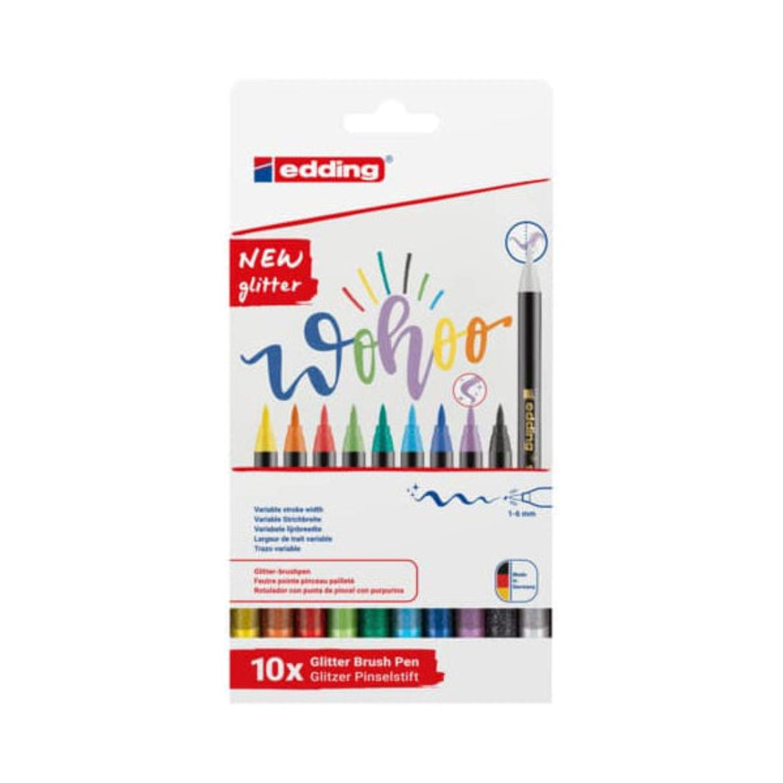edding 1340 Glitzer Pinselstift 10er-Set