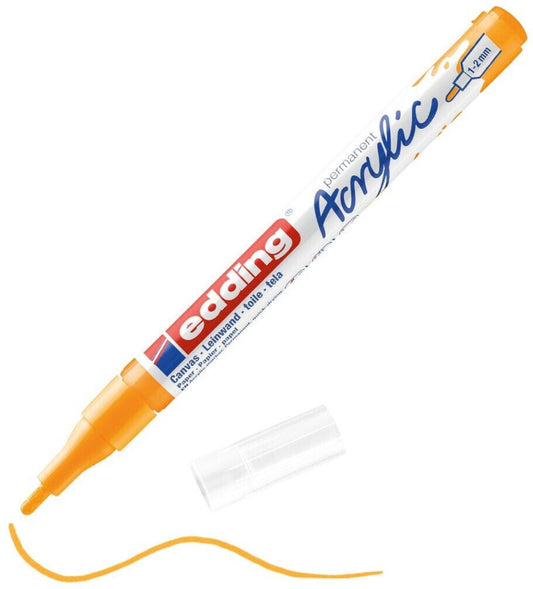 edding 5300 Acrylmarker sonnengelb – 1-2 mm, seidenmatt