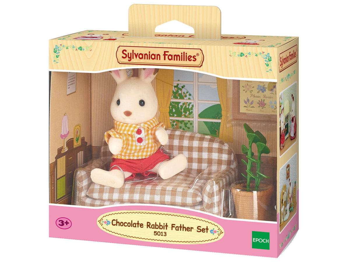 Sylvanian Families 5013 Schokoladenhasen Vater mit Sofa