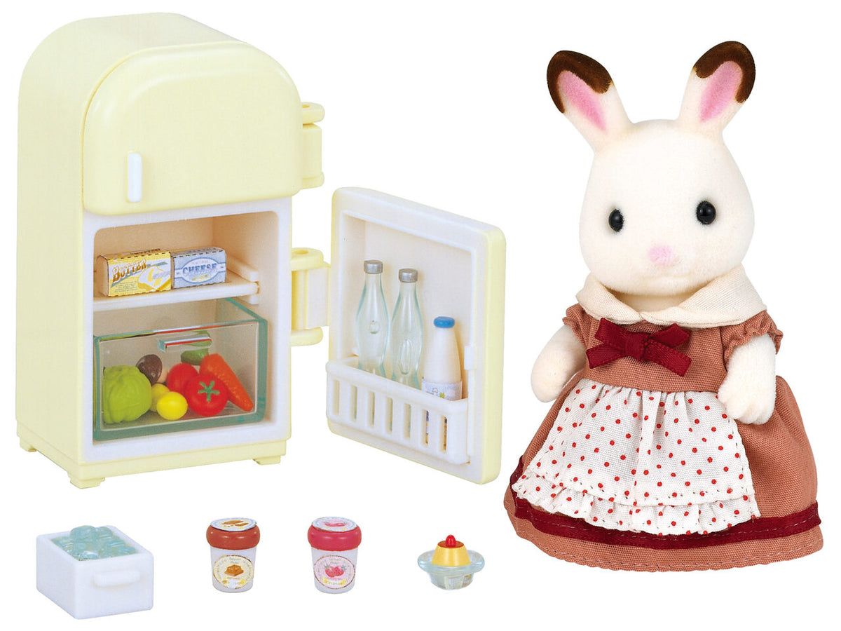 Sylvanian Families 5014 Schokoladenhasen Mutter mit Kühlschrank