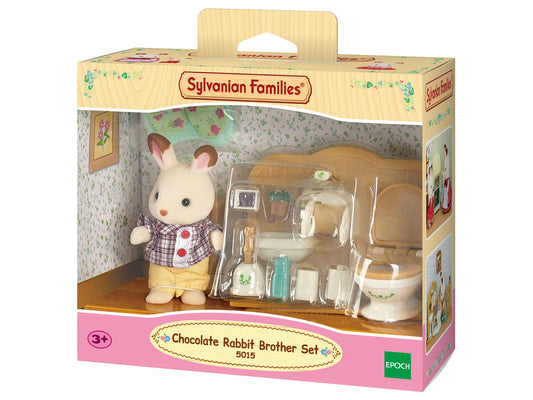 Sylvanian Families 5015 Schokoladenhasen Bruder mit Waschraum