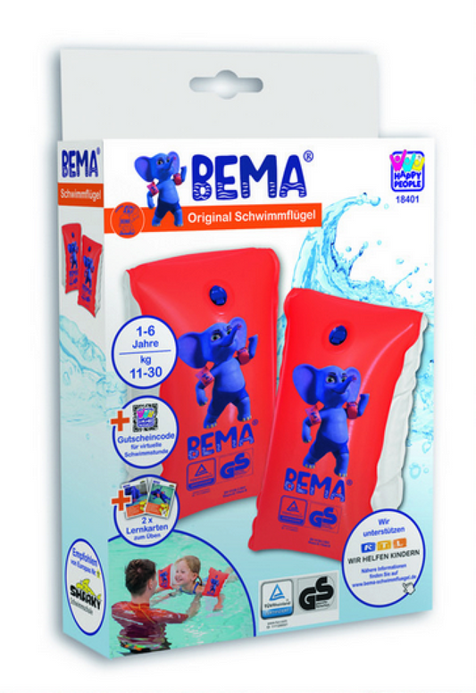 BEMA Schwimmflügel Gr. 0 orange 1-6 Jahre 11-30 kg