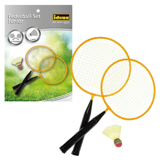Idena Federball-Set Junior 2 Schläger 43 cm + Ball Tasche